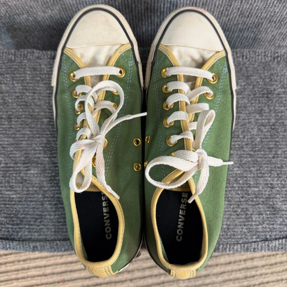 Converse Chuck Taylor All Star Low Top Green Yellow 152621C Mens 6.5 Womens 8.5